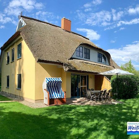 Familienfreundliches Reetdachhaus Weissdorn 2 Villa Puddemin Exterior foto